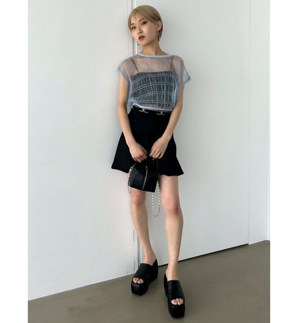 EMODA「ジャガードプリーツミニスカート」|スカート|