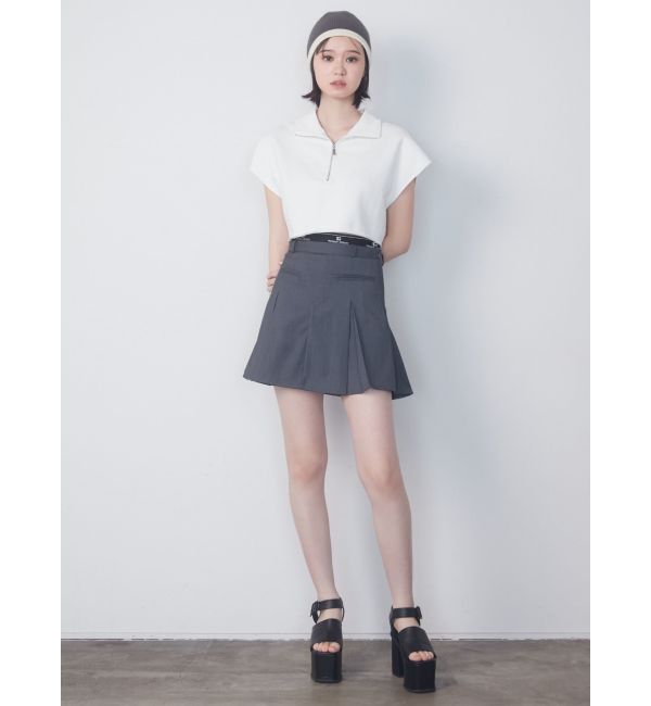 EMODA「ジャガードプリーツミニスカート」|スカート|