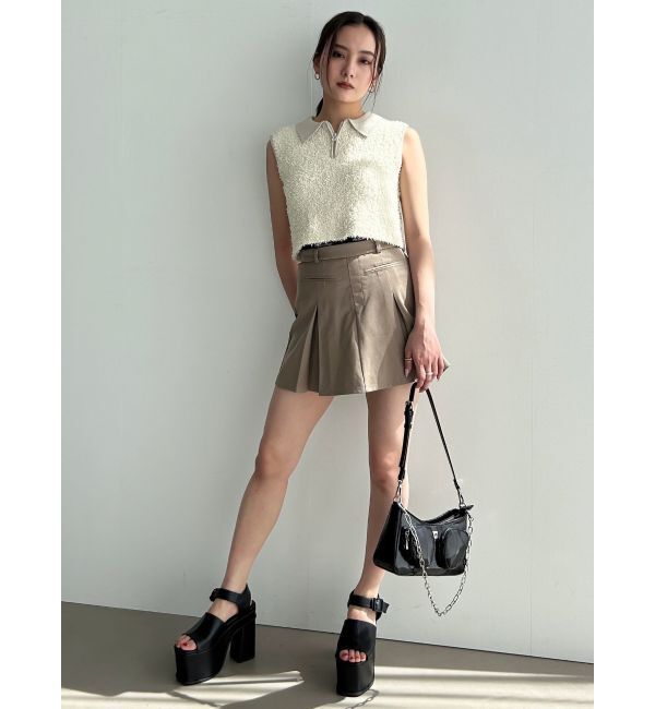 EMODA「ジャガードプリーツミニスカート」|スカート|