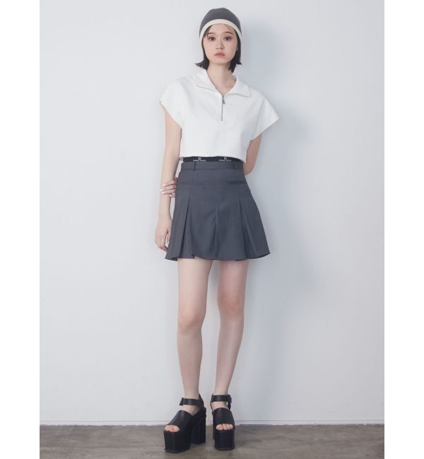 EMODA「ジャガードプリーツミニスカート」|スカート|