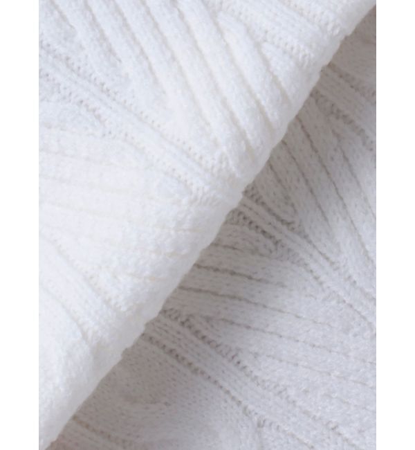 MERCURYDUO「レースドッキングケーブルニットワンピース」|ワンピース|