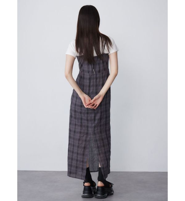 MURUA「2WAYチェックキャミワンピース」|ワンピース|