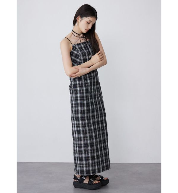 MURUA「2WAYチェックキャミワンピース」|ワンピース|