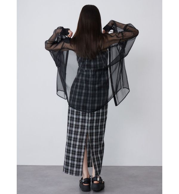 MURUA「2WAYチェックキャミワンピース」|ワンピース|