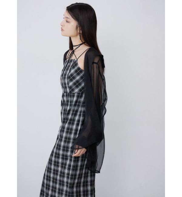 MURUA「2WAYチェックキャミワンピース」|ワンピース|