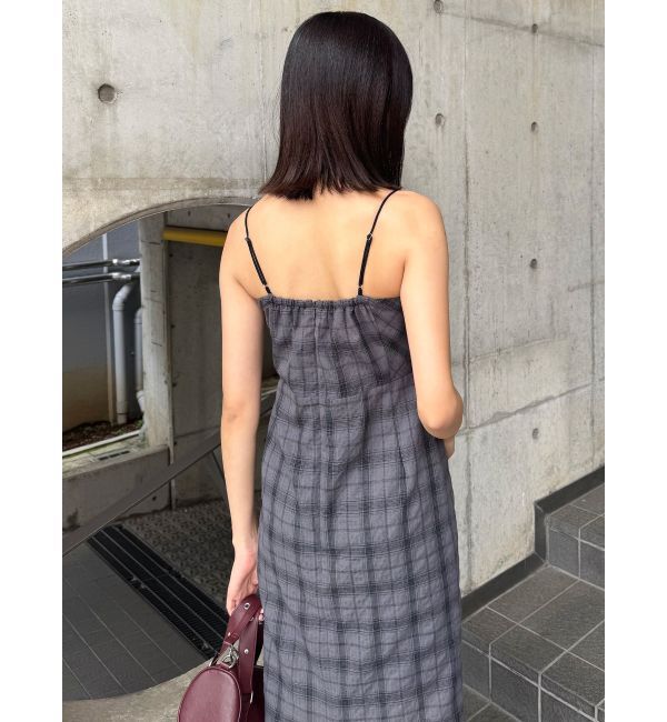 MURUA「2WAYチェックキャミワンピース」|ワンピース|