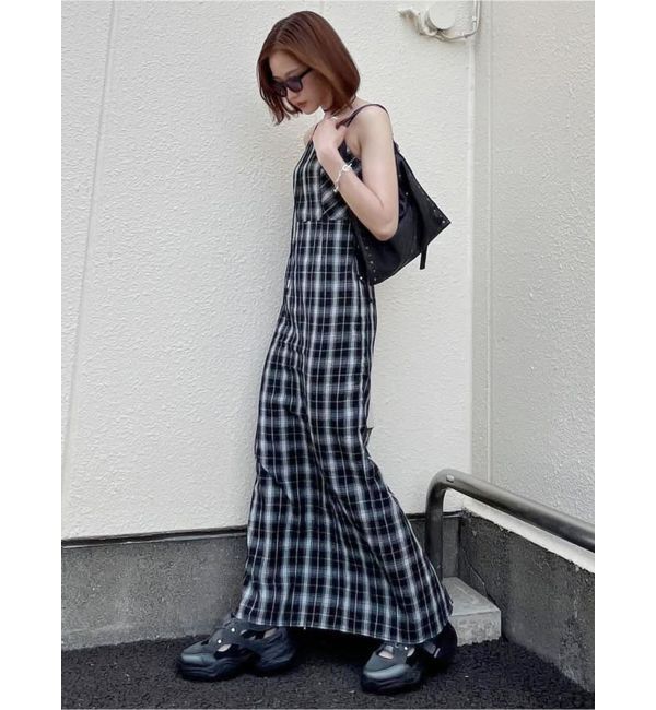 MURUA「2WAYチェックキャミワンピース」|ワンピース|