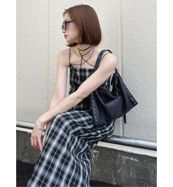MURUA「2WAYチェックキャミワンピース」|ワンピース|