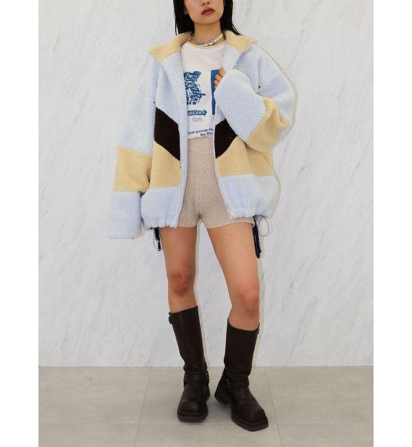 jouetie「バイカラーステッチニットショーツ【セットアップ対応】」|その他|