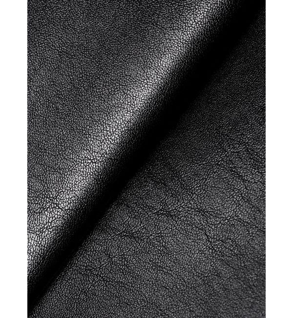 GYDA「Fake leather shortジャケット」|ライダースジャケット|