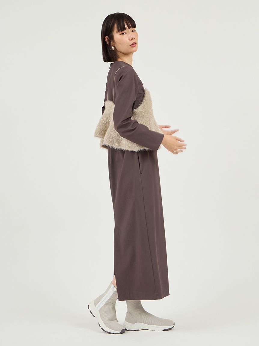 emmi atelier「フェザーラメニットビスチェ」|ニット・セーター|