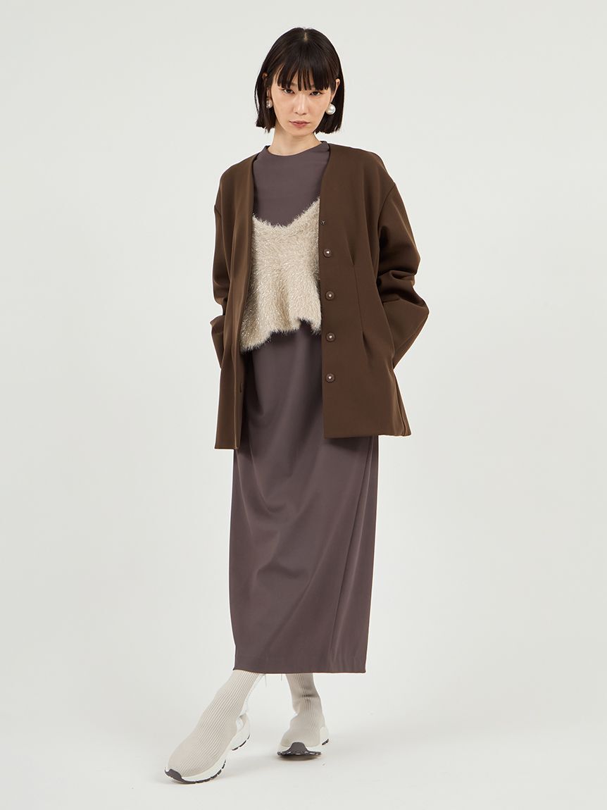 emmi atelier「フェザーラメニットビスチェ」|ニット・セーター|