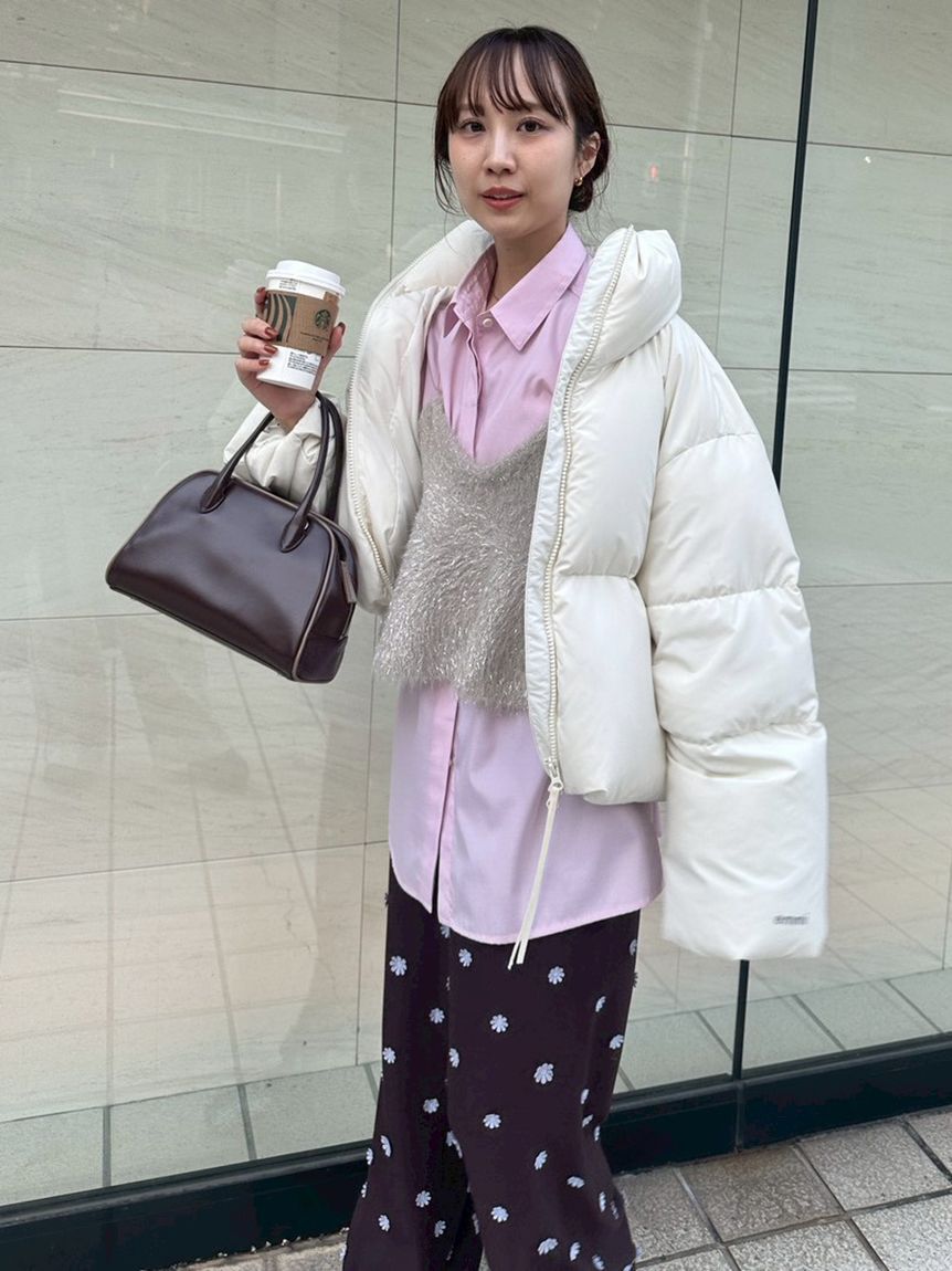 emmi atelier「フェザーラメニットビスチェ」|ニット・セーター|