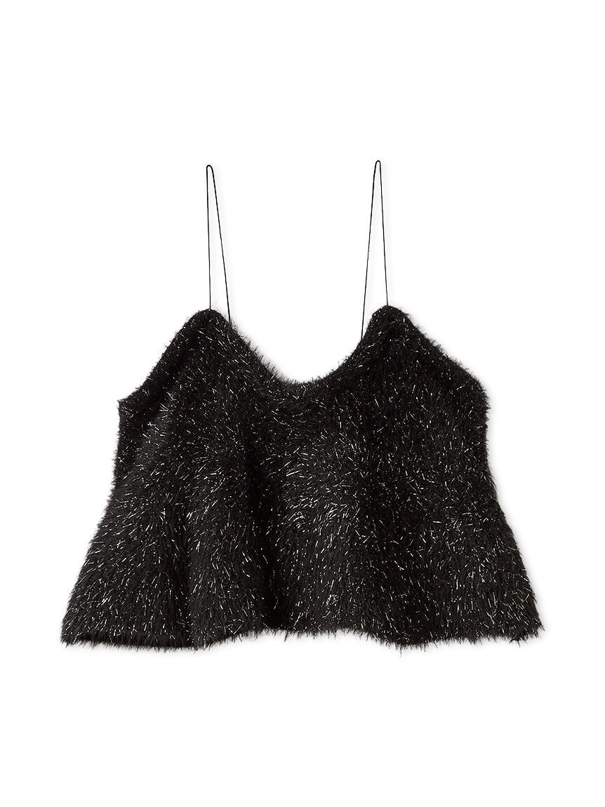 emmi atelier「フェザーラメニットビスチェ」|ニット・セーター|