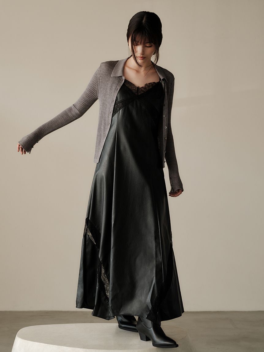 【新品未使用タグ付き】FRAY ID レーストリムスリップワンピース レーストリムスリップワンピース（FRAY I.D）｜ルミネのファッション