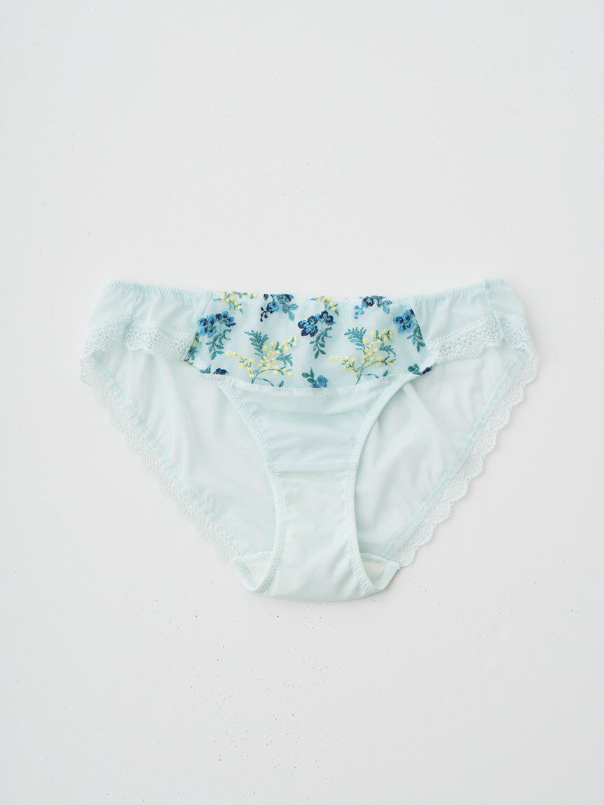 LILY BROWN Lingerie「【LILY BROWN Lingerie】ミモザ エンブロイダリーレース ショーツ」|インナー|