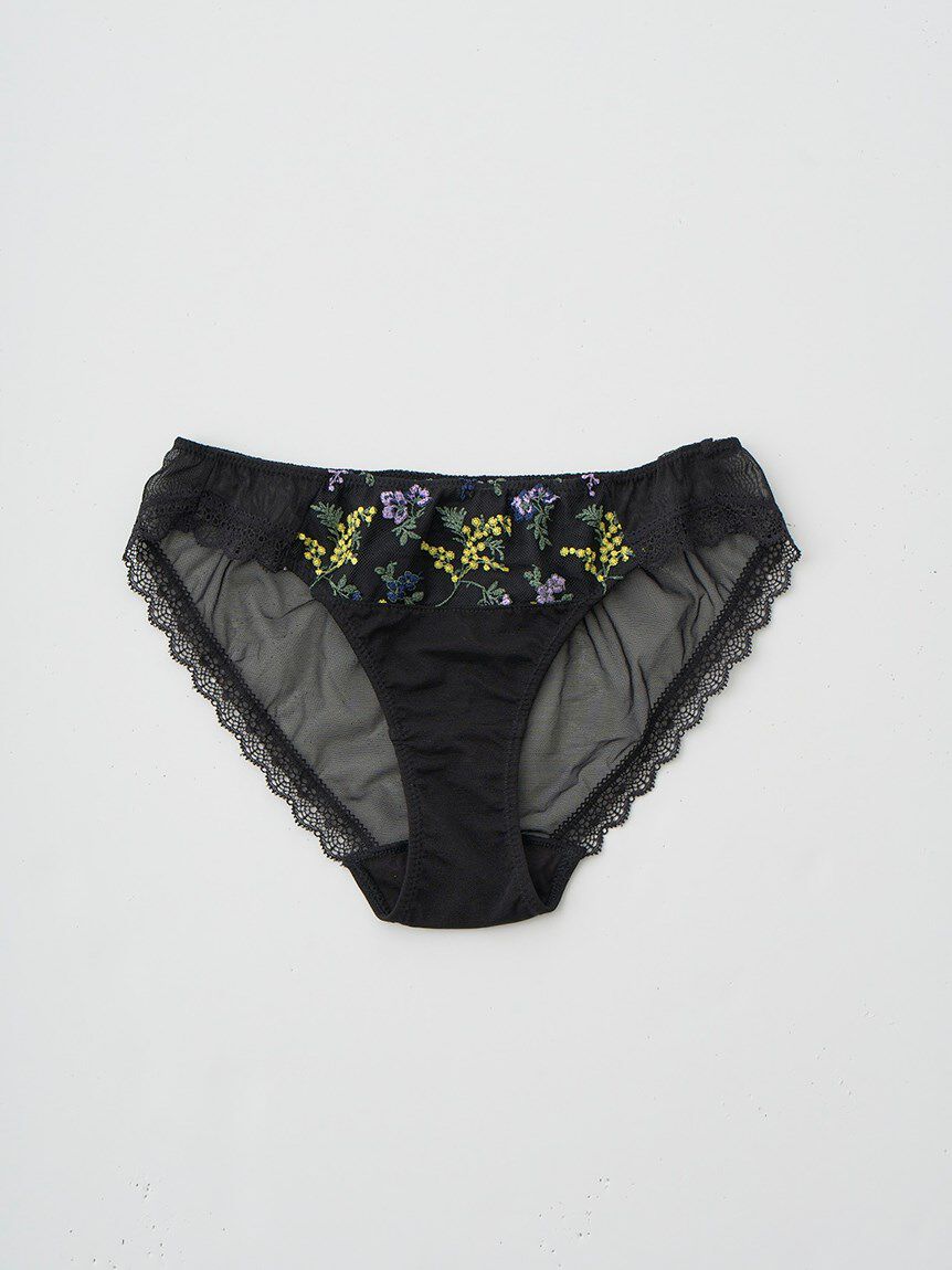 LILY BROWN Lingerie「【LILY BROWN Lingerie】ミモザ エンブロイダリーレース ショーツ」|インナー|