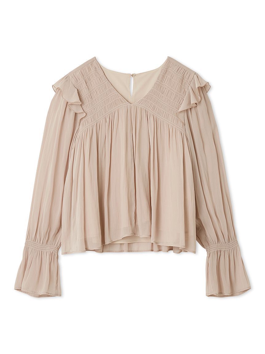 CELFORD「シャーリングギャザー割繊ブラウス」|シャツ・ブラウス|