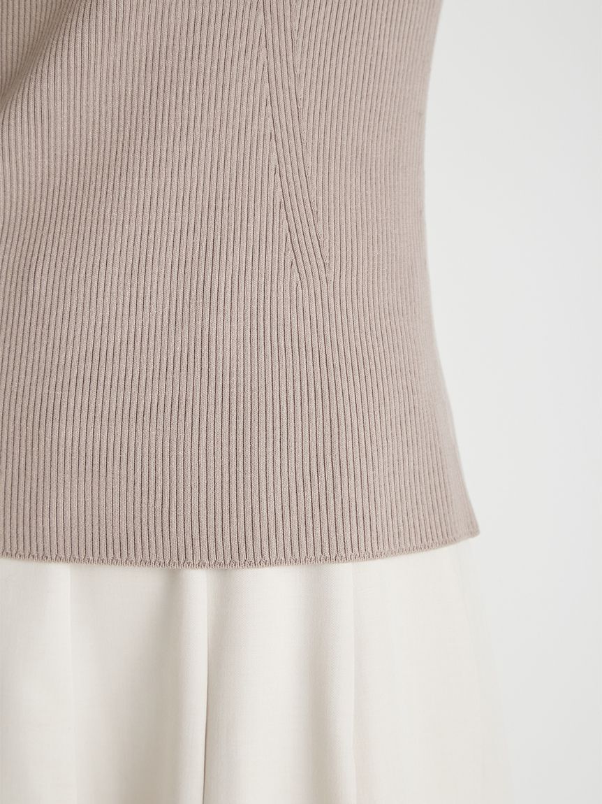 CELFORD「シルクブレンド衿付きニットプルオーバー」|ニット・セーター|