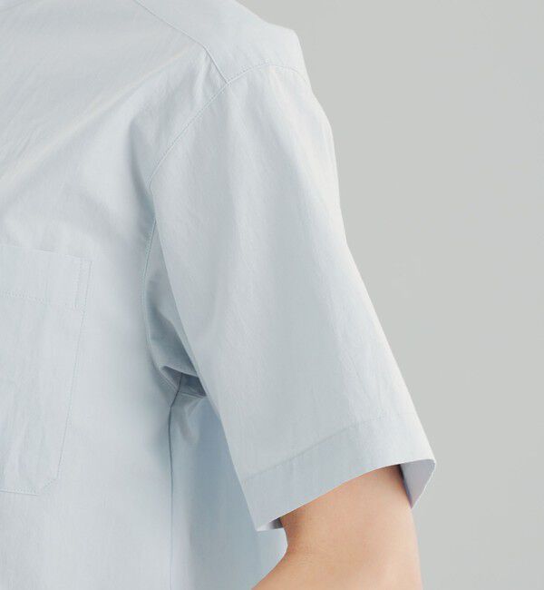 MACKINTOSH PHILOSOPHY「GREY LABEL バンドカラーショートスリーブシャツ」|シャツ・ブラウス|