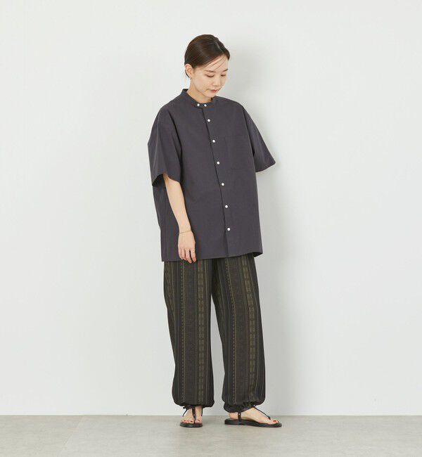 MACKINTOSH PHILOSOPHY「GREY LABEL バンドカラーショートスリーブシャツ」|シャツ・ブラウス|