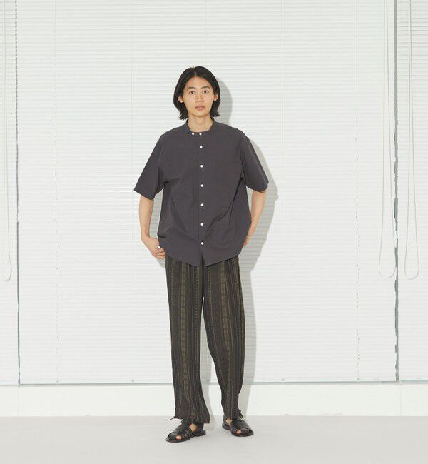 MACKINTOSH PHILOSOPHY「GREY LABEL バンドカラーショートスリーブシャツ」|シャツ・ブラウス|