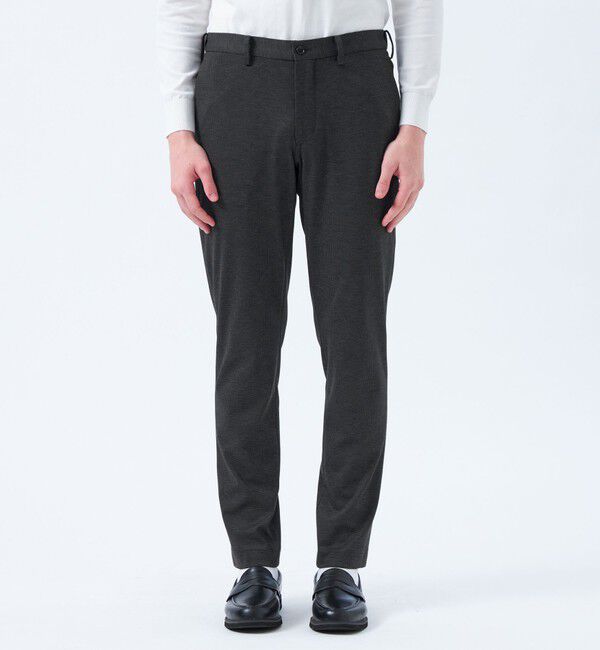 MACKINTOSH PHILOSOPHY「テーラードジャージー パンツ チドリ/バーズアイ」|スラックス|