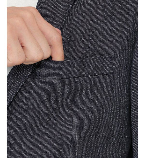 IKKA LOUNGE「デニムライクテーラードジャケット」|テーラードジャケット|