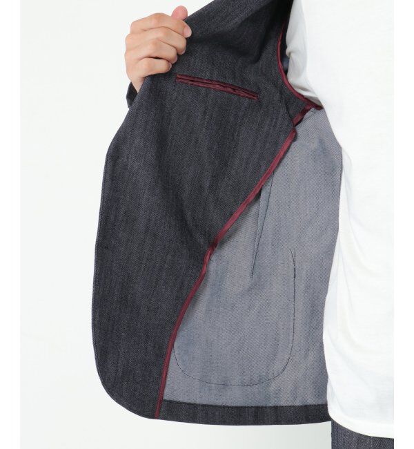 IKKA LOUNGE「デニムライクテーラードジャケット」|テーラードジャケット|