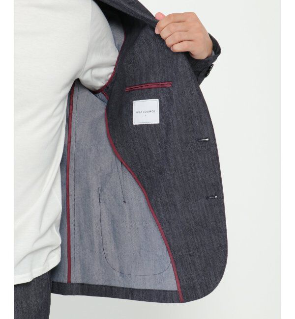 IKKA LOUNGE「デニムライクテーラードジャケット」|テーラードジャケット|