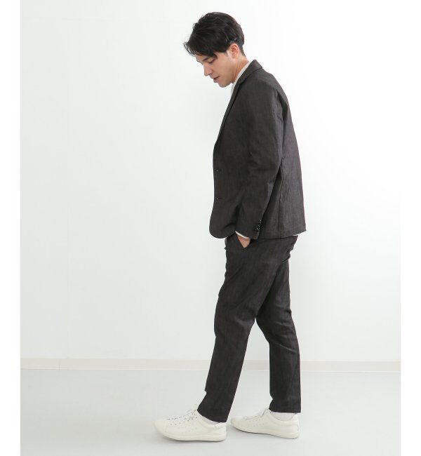 IKKA LOUNGE「デニムライクテーラードジャケット」|テーラードジャケット|