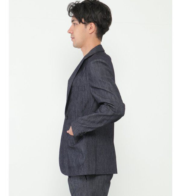 IKKA LOUNGE「デニムライクテーラードジャケット」|テーラードジャケット|