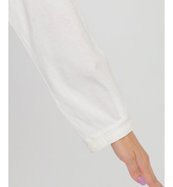 Lbc with Life「つけ襟付き刺繍ロンT」|その他|