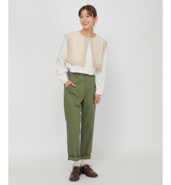 Lbc with Life「つけ襟付き刺繍ロンT」|その他|