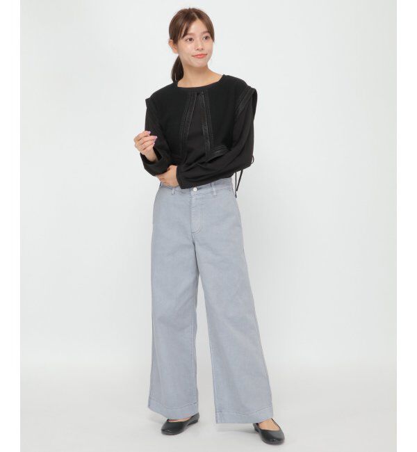 Lbc with Life「つけ襟付き刺繍ロンT」|その他|