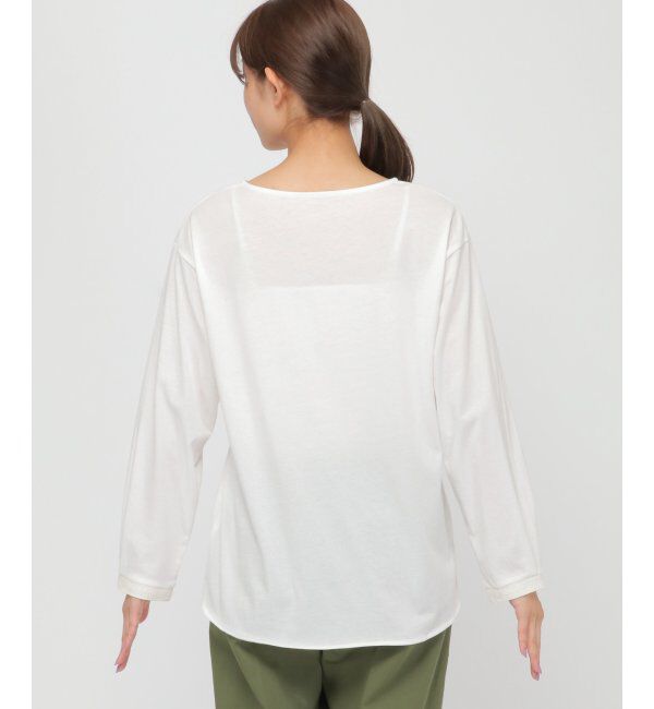 Lbc with Life「つけ襟付き刺繍ロンT」|その他|