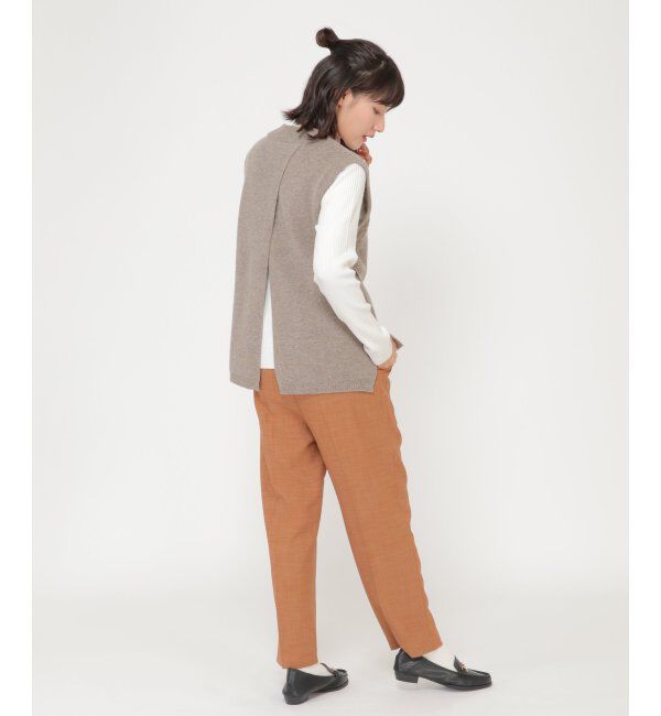 Lbc with Life「ウール混バックシャンリボンベスト」|ニット・セーター|