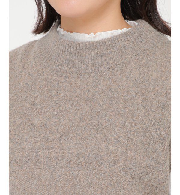 Lbc with Life「ウール混バックシャンリボンベスト」|ニット・セーター|