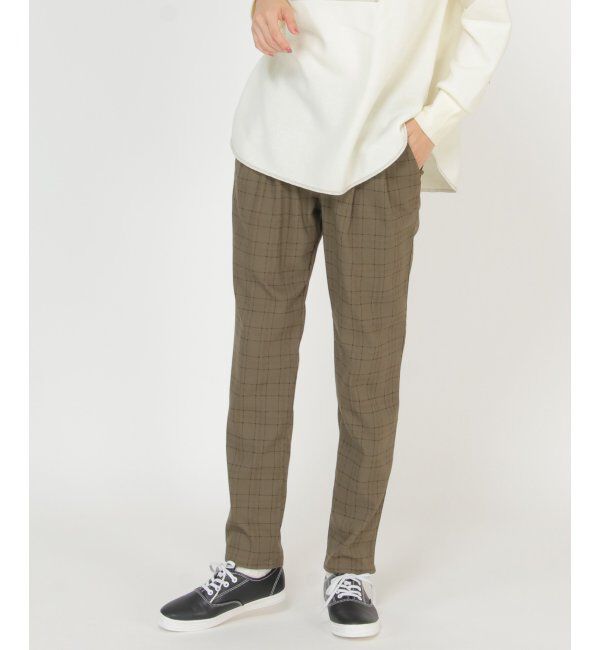 Lbc with Life「ラクヌクテーパードパンツ」|その他|マスタード