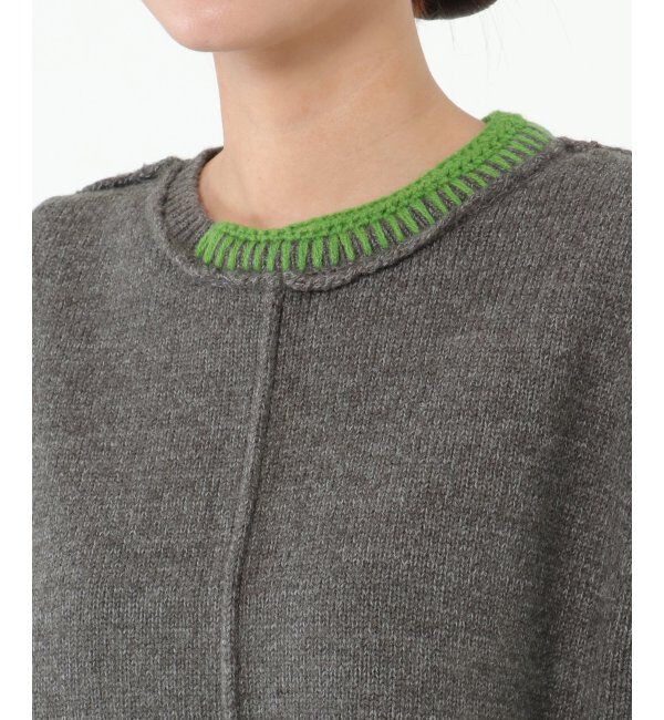 Lbc with Life「アシメハンドステッチニットベスト」|ニット・セーター|