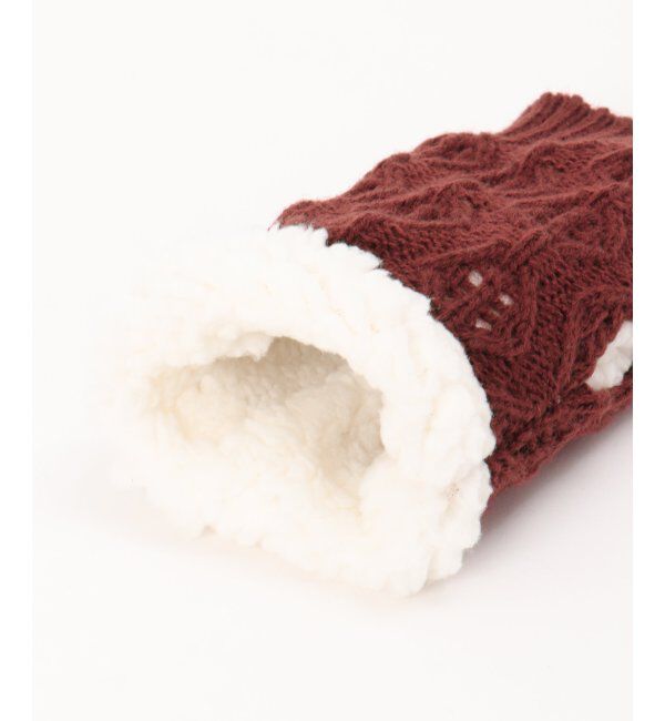 Lbc with Life「木の葉柄ハンドウォーマー」|手袋|