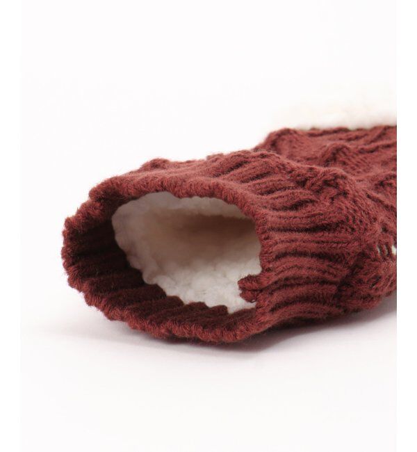 Lbc with Life「木の葉柄ハンドウォーマー」|手袋|