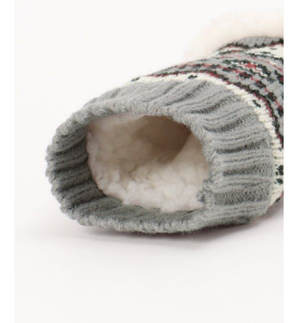 Lbc with Life「ノルディック柄ハンドウォーマー」|手袋|