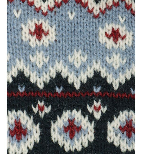 Lbc with Life「ノルディック柄ハンドウォーマー」|手袋|