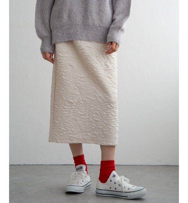 Lbc with Life「フクレジャカードIラインスカート」|スカート|