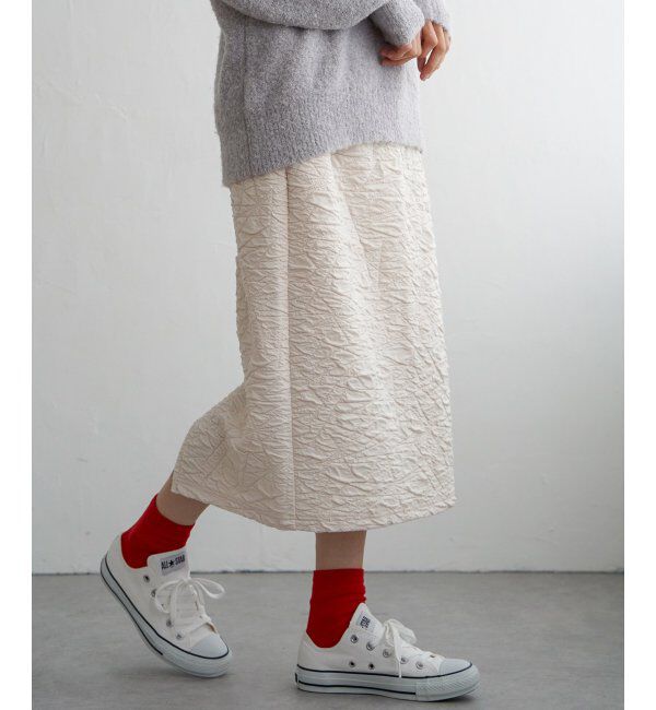 Lbc with Life「フクレジャカードIラインスカート」|スカート|