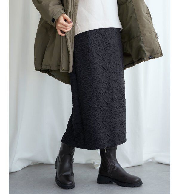 Lbc with Life「フクレジャカードIラインスカート」|スカート|ブラック