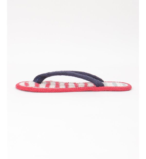 Lbc with Life「ボーダー柄コットンサンダル」|ルームシューズ|