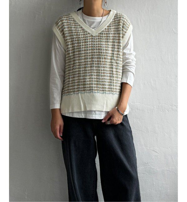 Lbc with Life「【2点セット】ブークレMIXニットアンサンブル」|ニット・セーター|