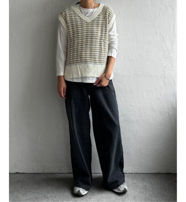 Lbc with Life「【2点セット】ブークレMIXニットアンサンブル」|ニット・セーター|